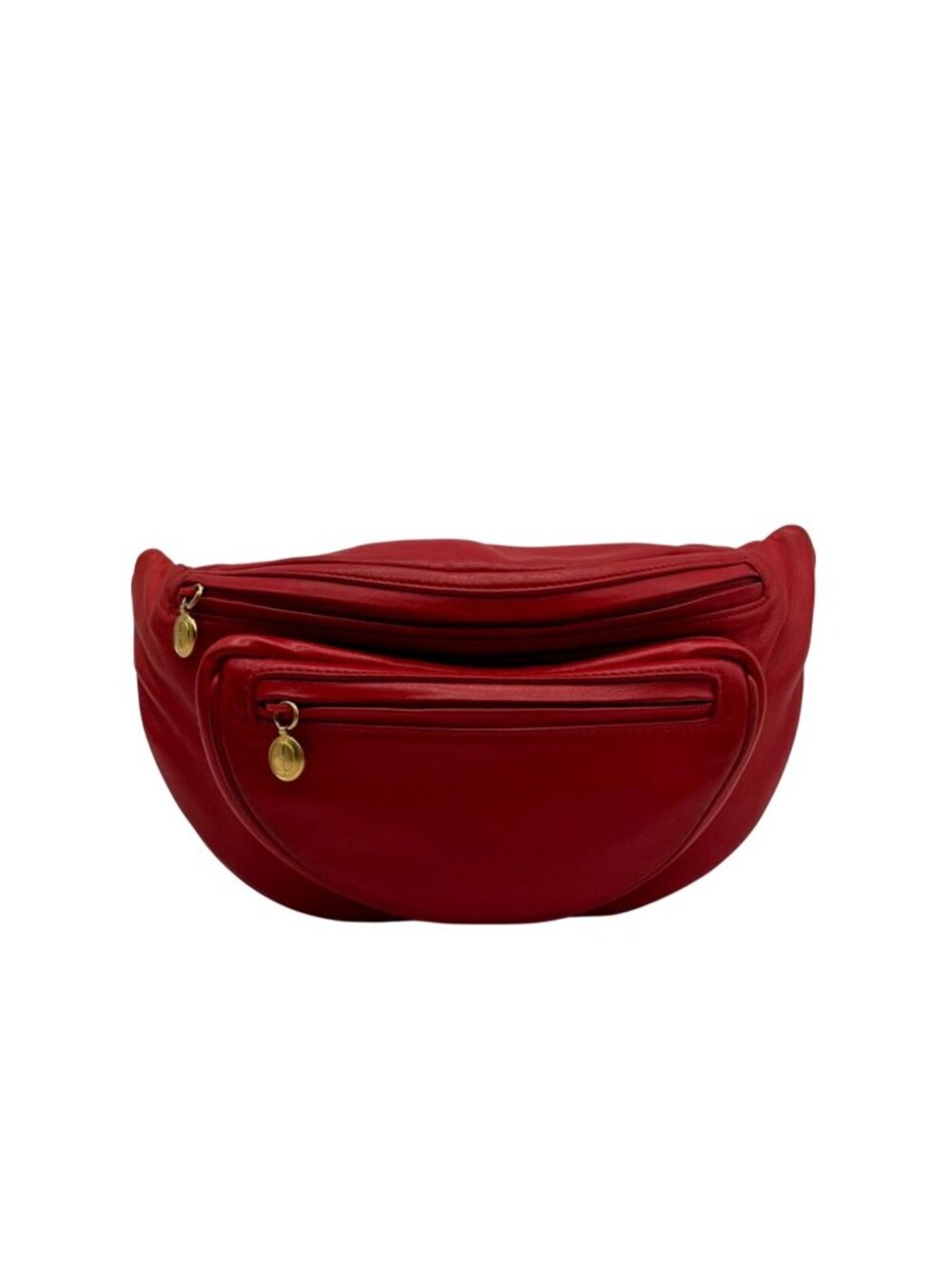 Gucci Red Smooth Leather Belt Bag